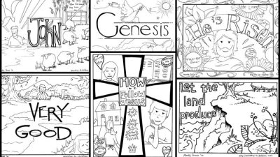 Coloring book pages bible stories