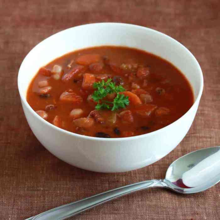 Recipe for bean and bacon soup