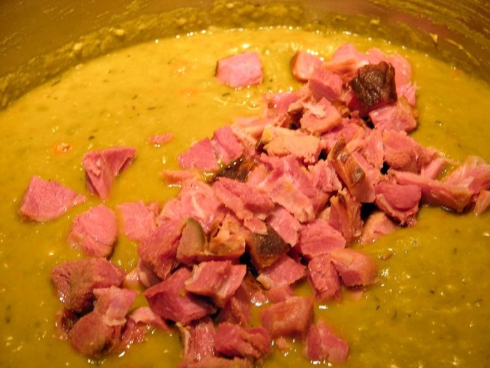 Soup pea split ham smoked hocks recipe minute garlic cook another add