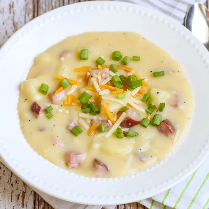 Recipe potato soup with ham