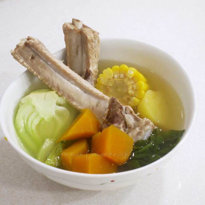 Pork soup rib